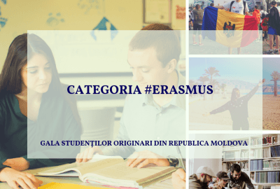 Studenții Erasmus+, invitați să-și depună dosarele pentru a participa la concursul național „Gala Studenților Originari din Republica Moldova” (GSORM)