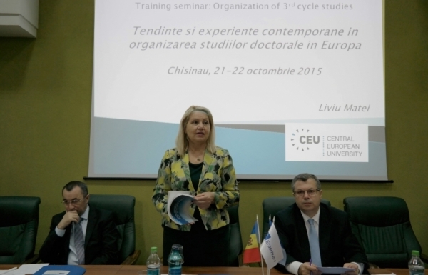 Training pentru prorectori responsabili de activitate științifică și directorii de școli doctorale 